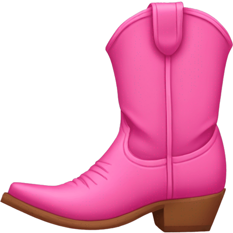 pink cowboy boots emoji