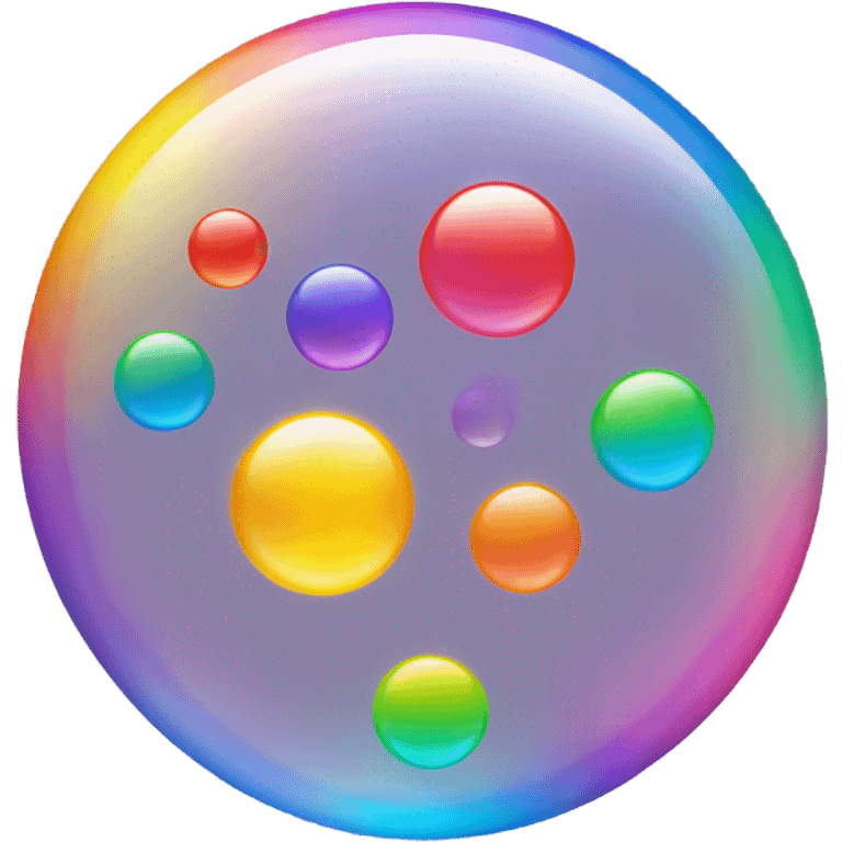 rainbow bubbles emoji