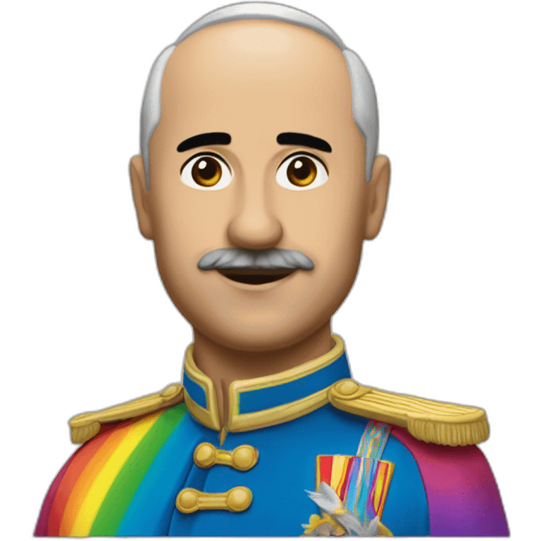 francisco franco lgtbi rainbow full body singer emoji