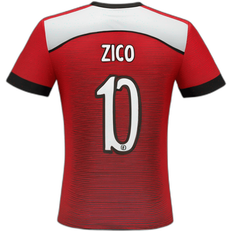 Flamengo zico’s number ten shirt back emoji