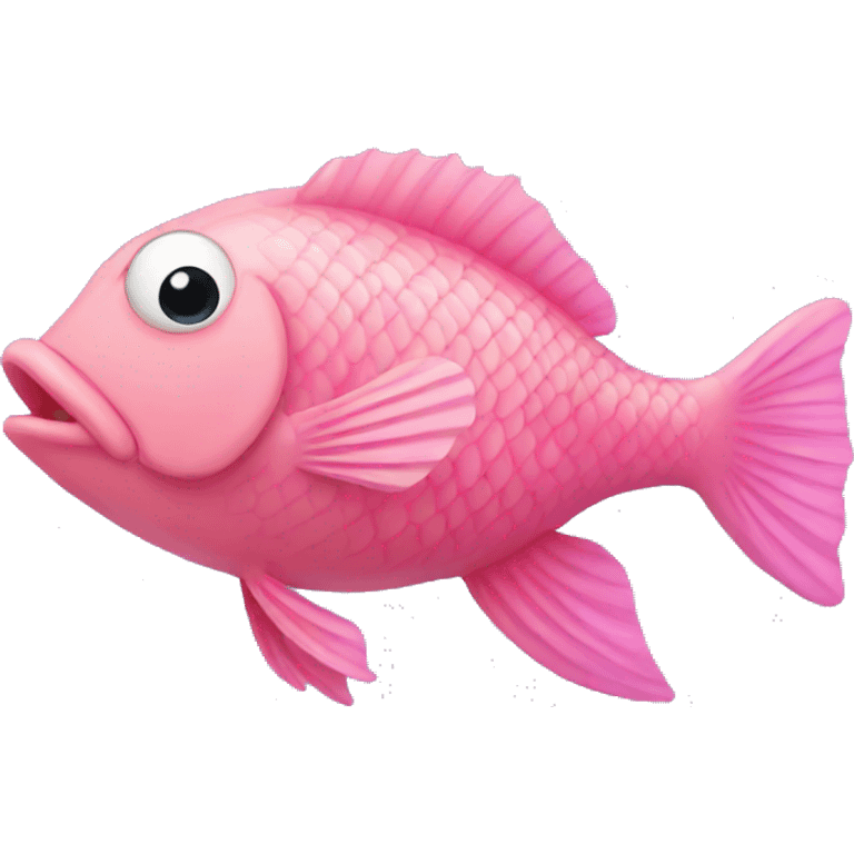 Pink fish emoji