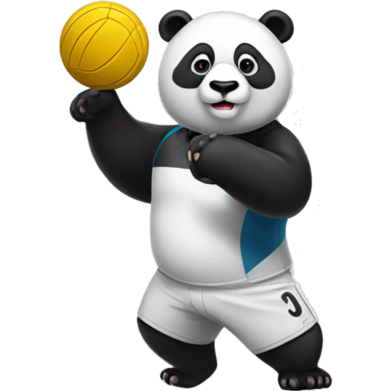 Panda playing volleyball emoji