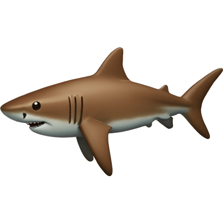 brown shark in mud emoji