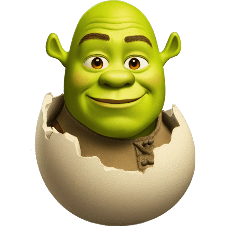 shrek as an egg emoji