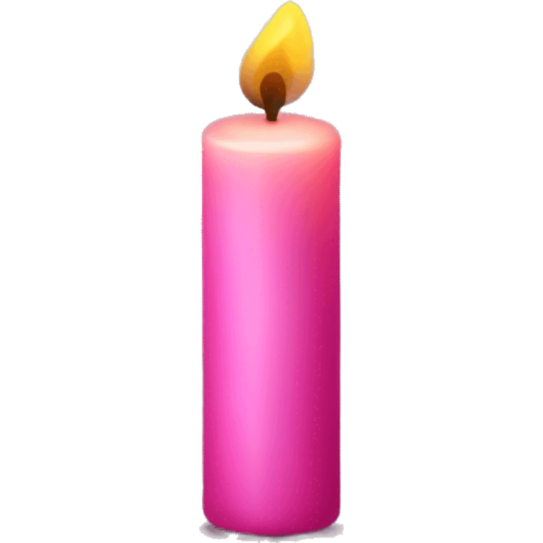 Pink Candle magic emoji