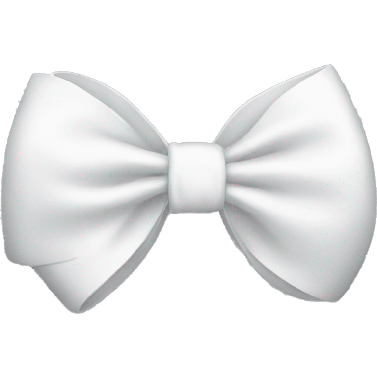 A white bow emoji