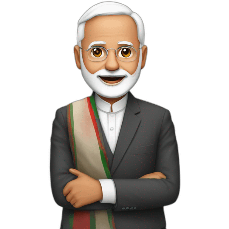 Modi with Palestine  emoji