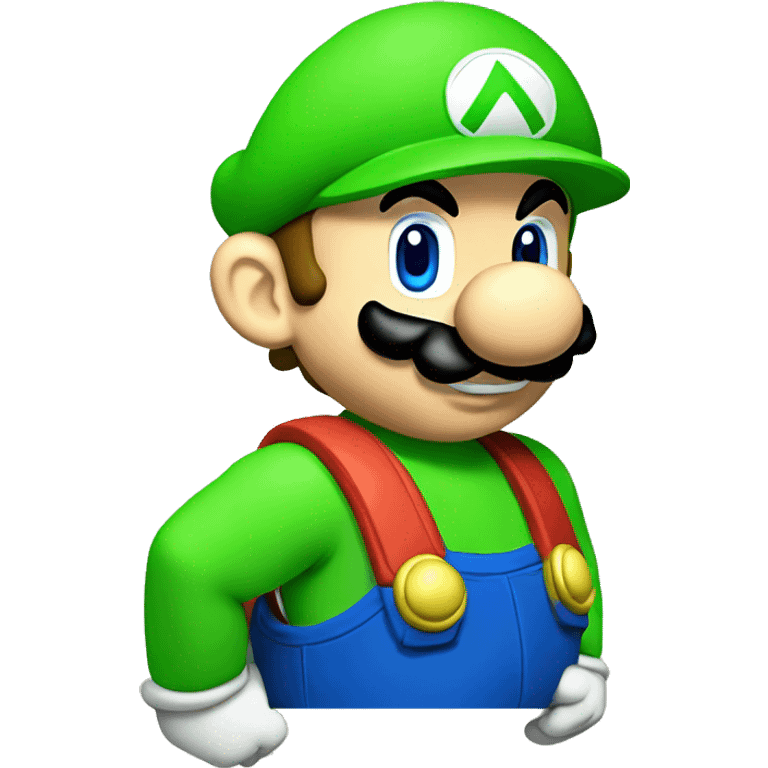  super Mario with green yoshi emoji