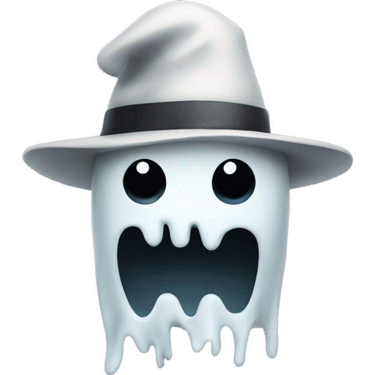 Ghost with hat emoji