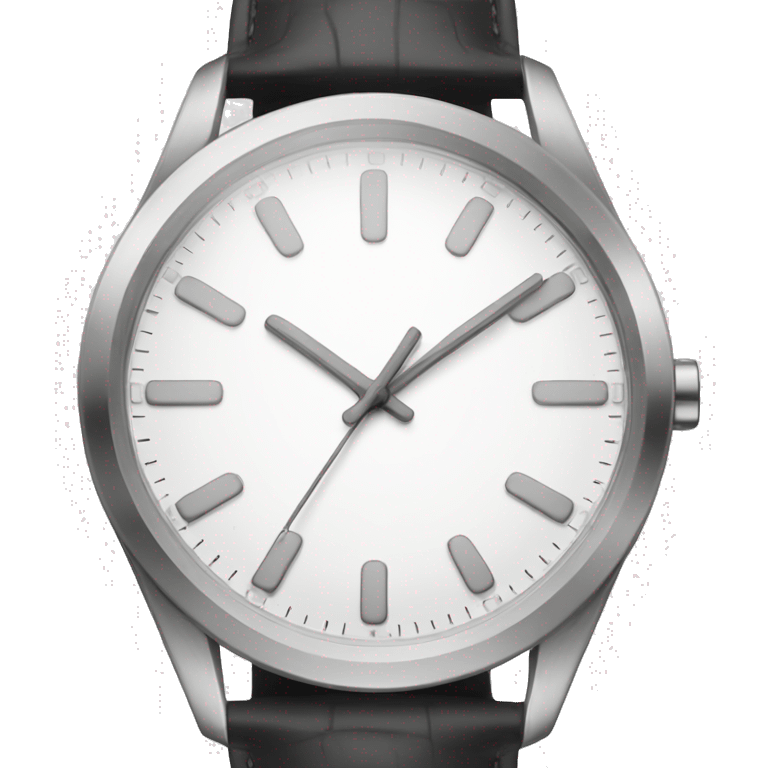 Minimal white Omega watch emoji