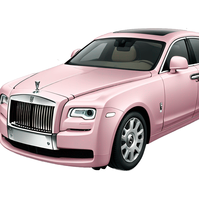 Pastel Pink Rolls Royce Ghost emoji