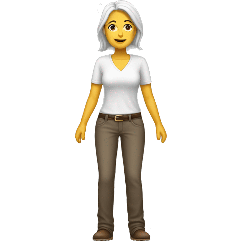 la tronco white woman full body emoji