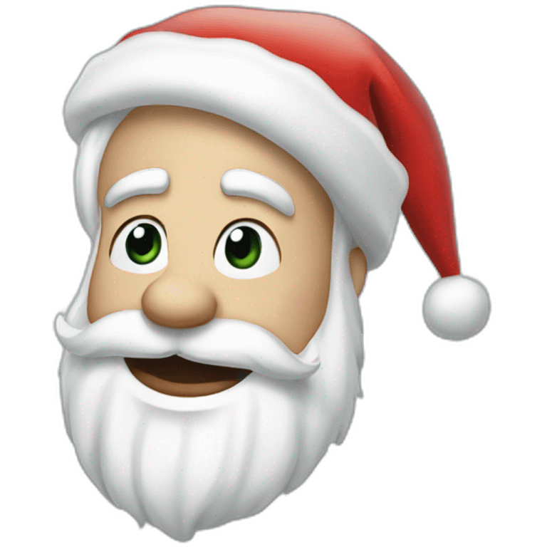 santa is frozen emoji