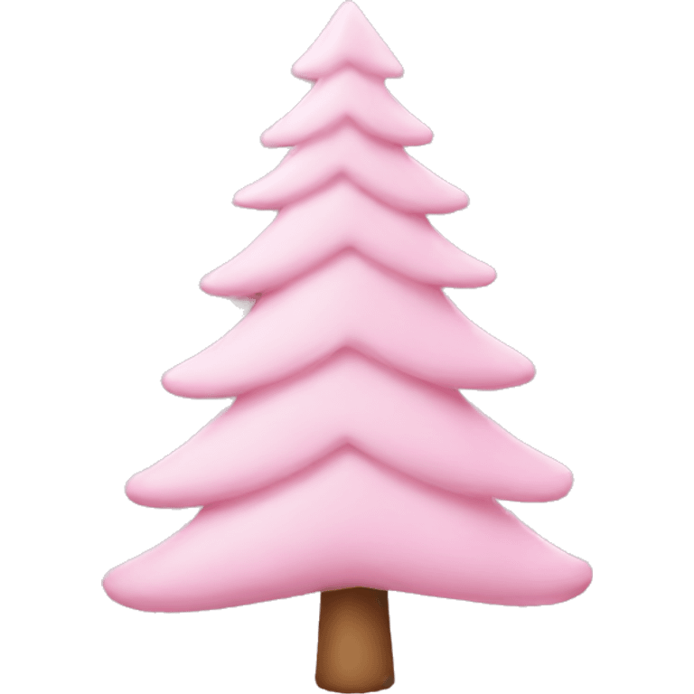 pastel pink christmas tree  emoji