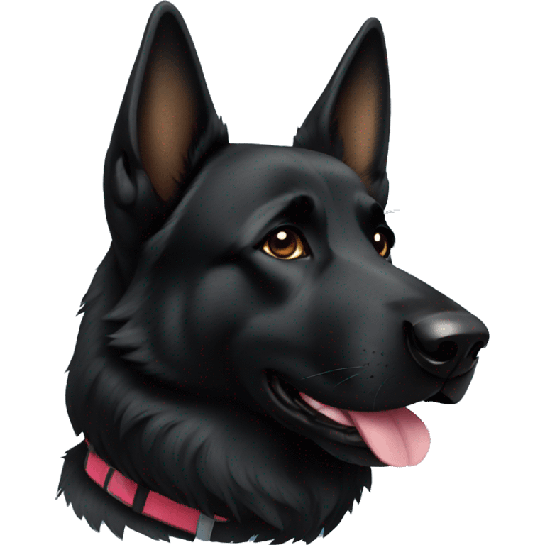 Black German Shepard  emoji