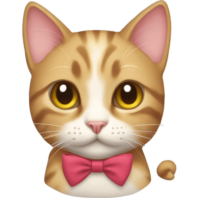 Cat with bow emoji