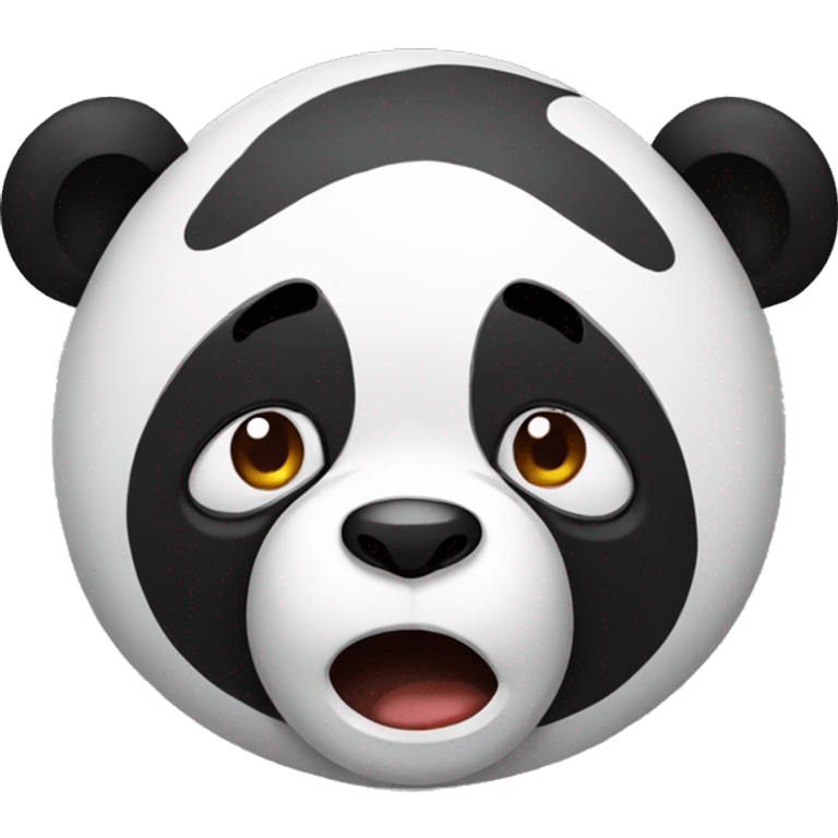 Stressed panda emoji emoji