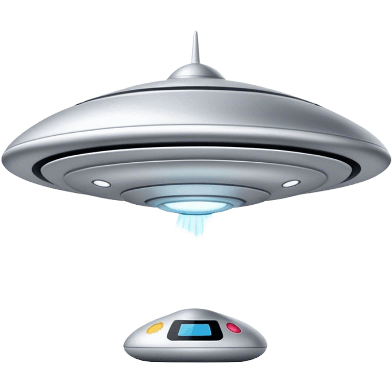 sliver color Ufo minimal high technology emoji