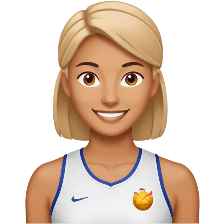 smiling female sport coach emoji