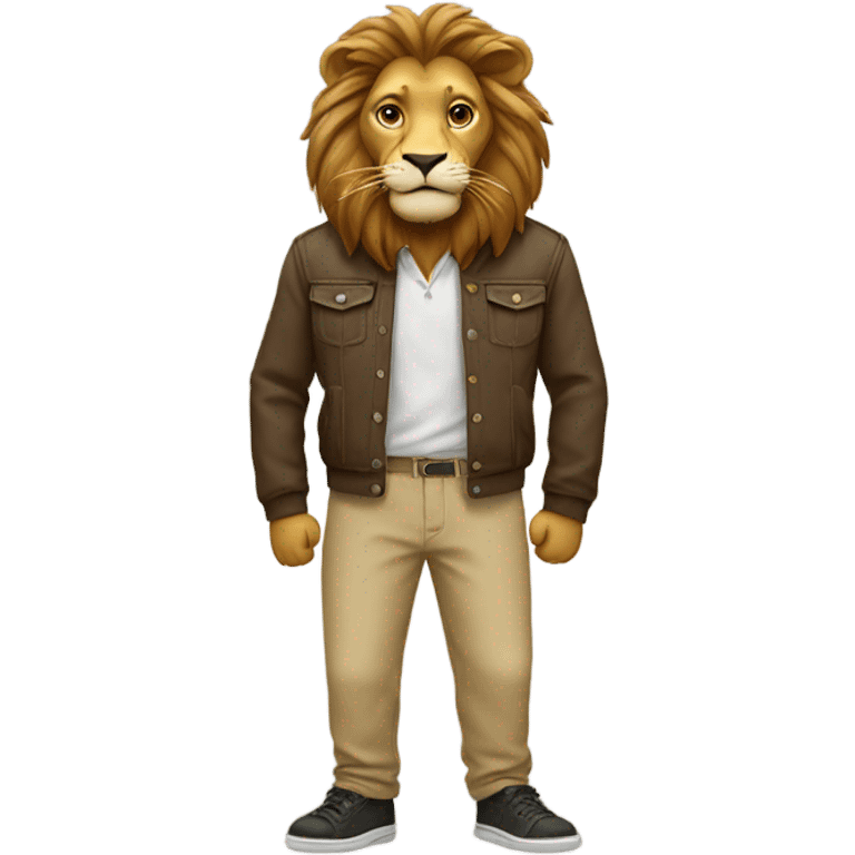 lion with trousers emoji