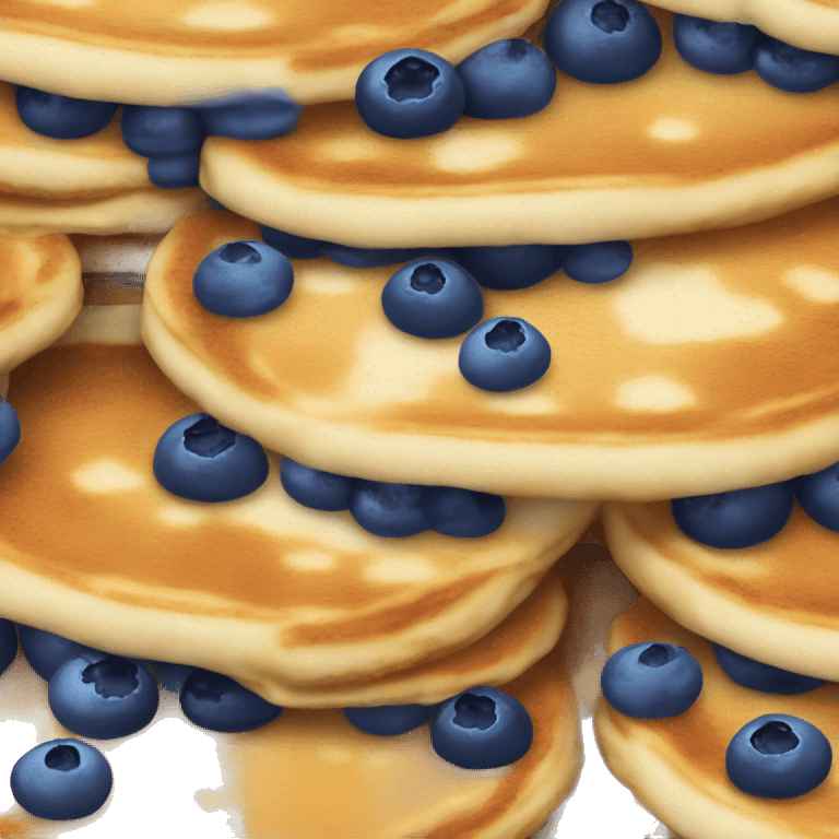 Fluffy blueberry pancakes emoji