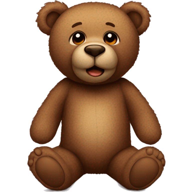 brown cute teddy bear emoji