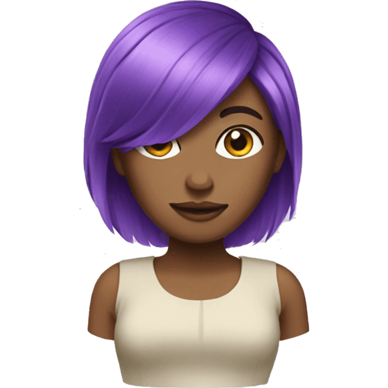 Purple hair women emoji