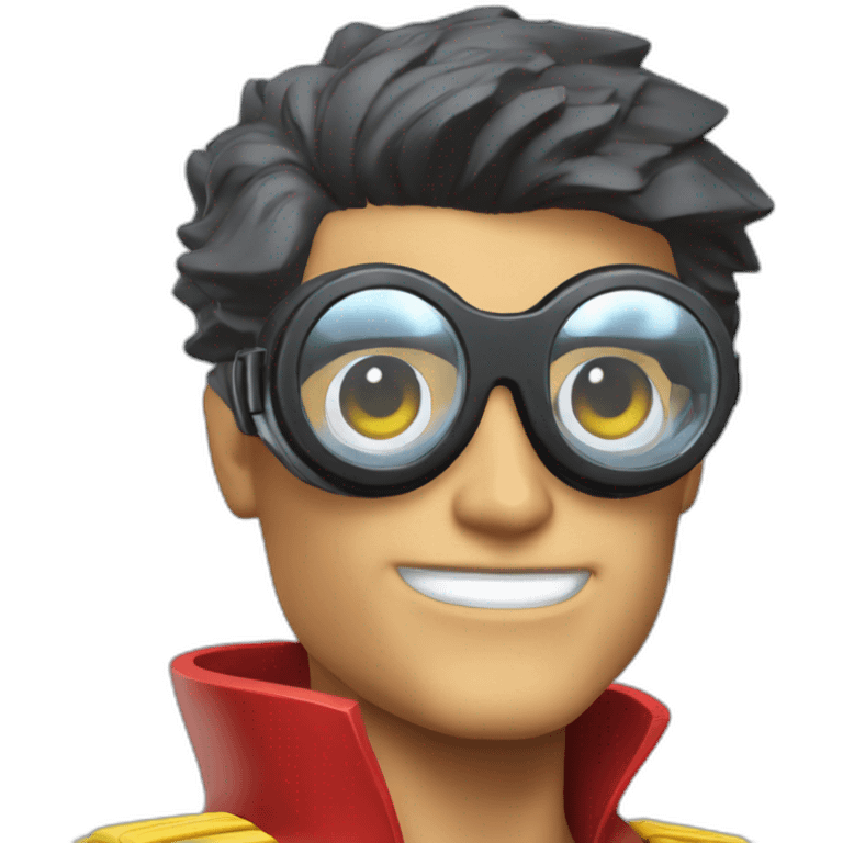 DC comics plastic man wearing goggles emoji