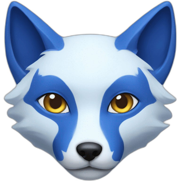 blue kitsune emoji