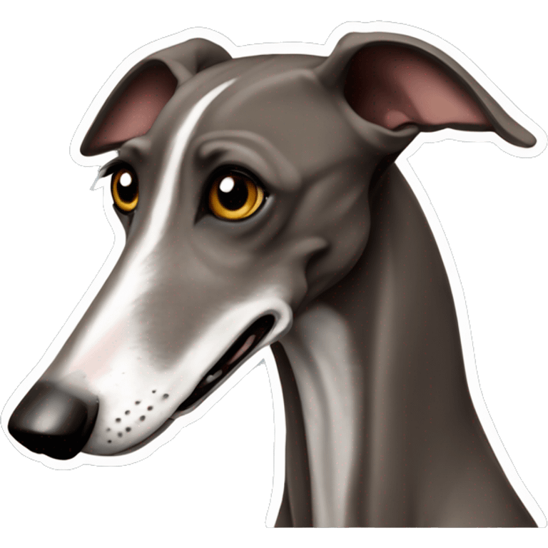 galgo marrón oscuro  emoji