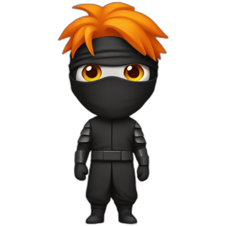 poisson ninja with a orange hair guy emoji