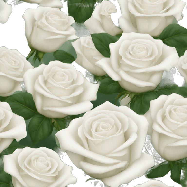 white roses emoji