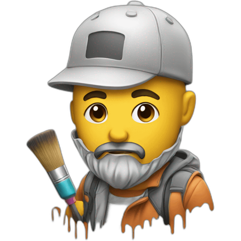 Graffiti painter emoji