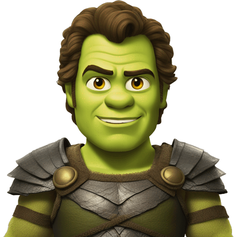 Shrek as Henry Cavill emoji