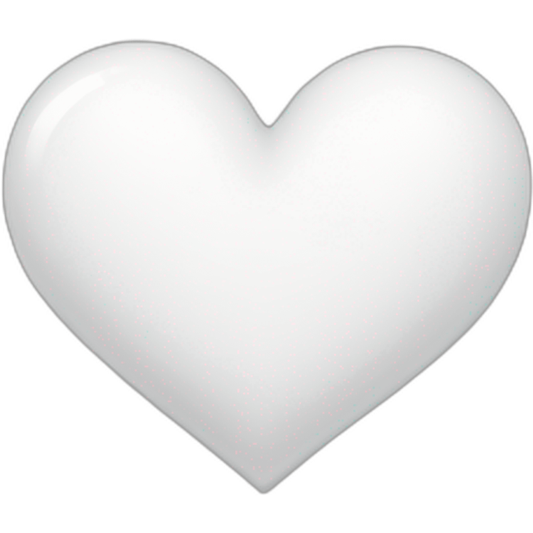 White heart emoji