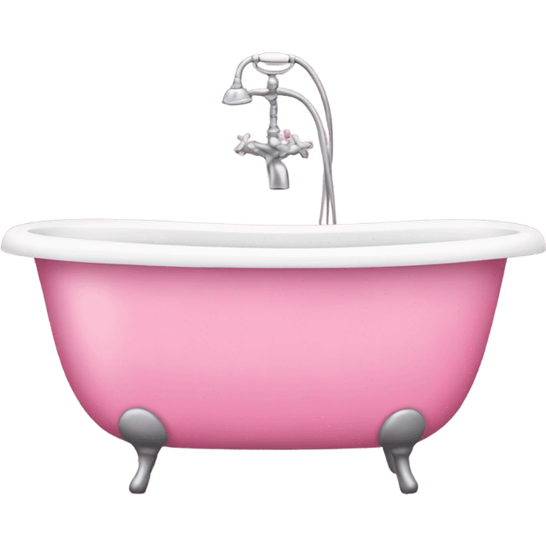 Pink tub emoji