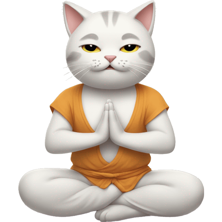 yoga cat emoji