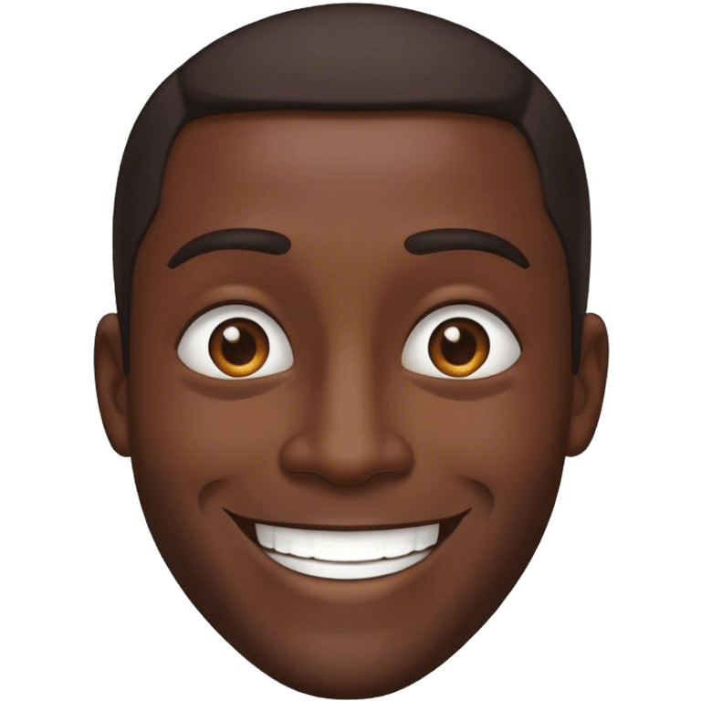 smiling dark-skinned male portrait emoji