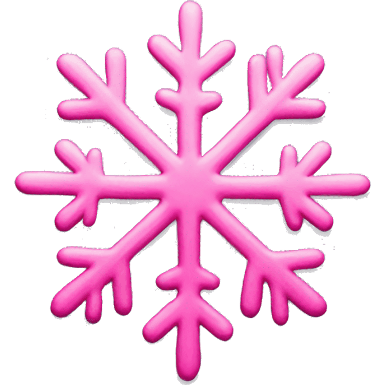 Pink snowflake  emoji