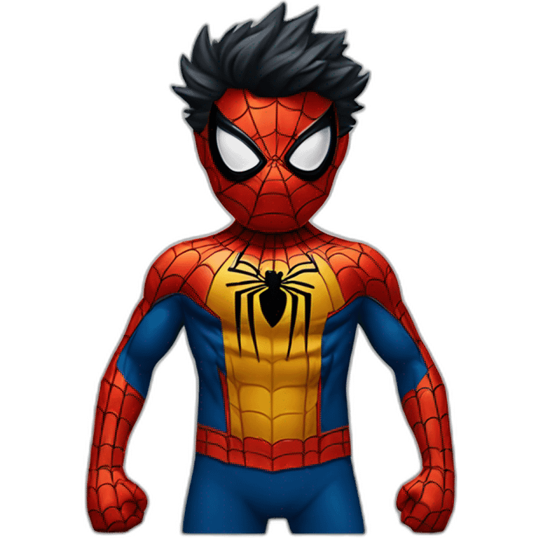 Spiderman with Wolverine color suit emoji