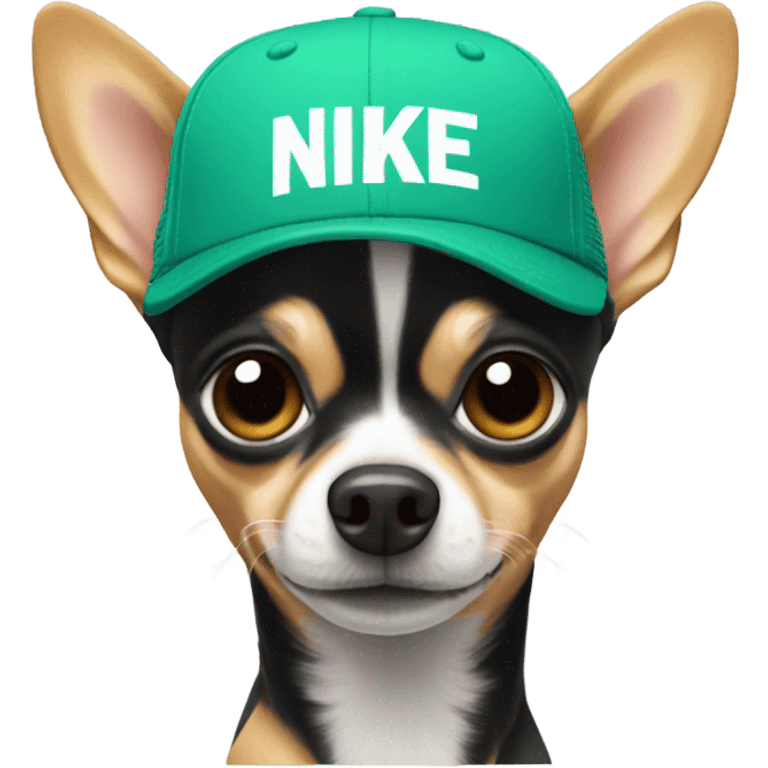 ￼chiuauaha with Nike hat  emoji