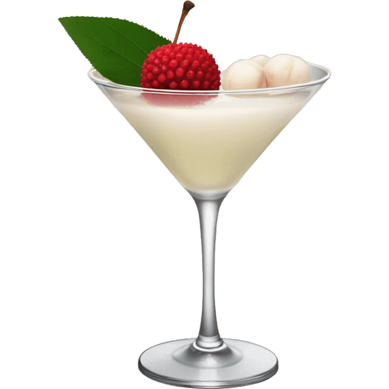 lychee martini with no lychee garnish emoji