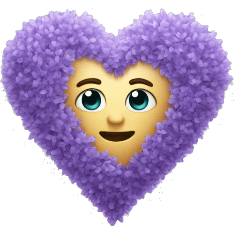 Lavender heart emoji