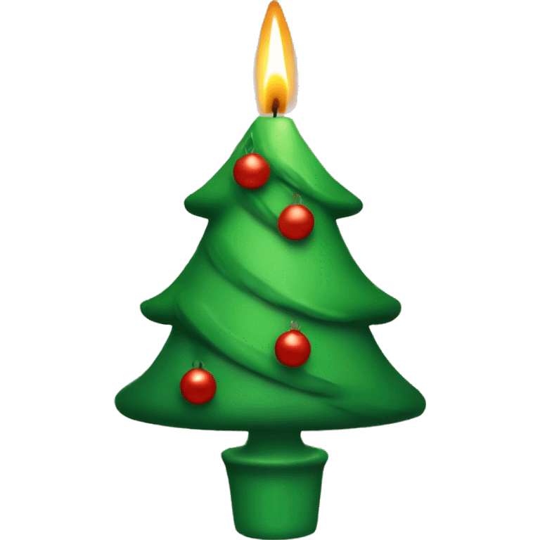 Christmas tree candle emoji