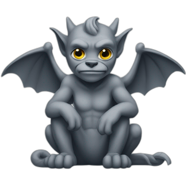 gargoyle sitting (no eyes) emoji