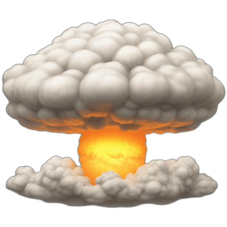 atom bomb mushroom cloud emoji