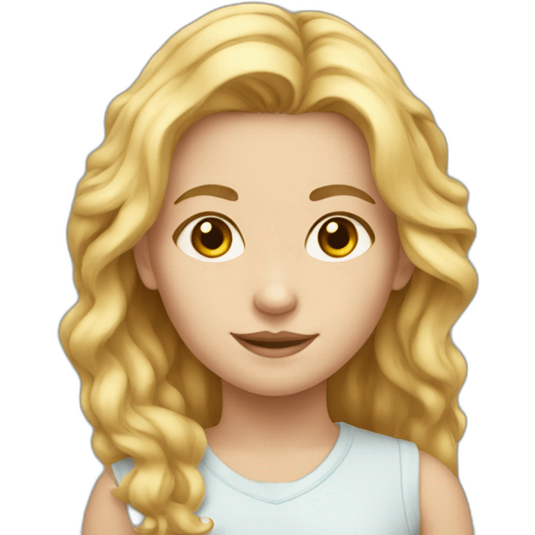 White woman mixed race children  emoji