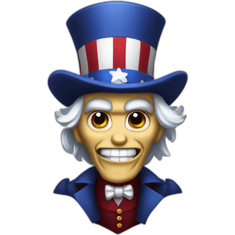 uncle sam as a vampire emoji