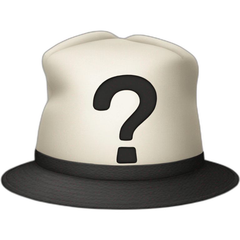 symbol hat with a question mark emoji