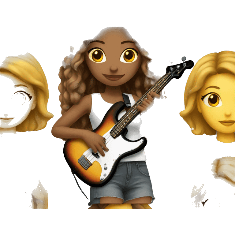 Girl bassist emoji